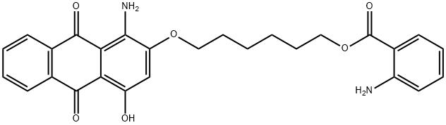 [(1-amino-4-hydroxy-9,10-dioxo-2-anthryl)oxy]-1,6-cyclohexyl anthranilate