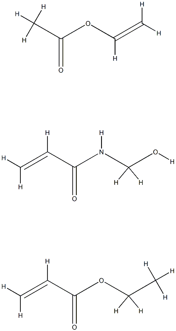 2-Propenoic acid, ethyl ester, polymer with ethenyl acetate and N-(hydroxymethyl)-2-propenamide