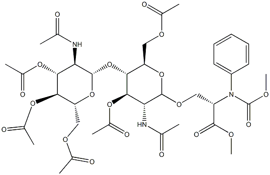 3-[[3-O,6-O-Diacetyl-4-O-(3-O,4-O,6-O-triacetyl-2-acetylamino-2-deoxy-β-D-glucopyranosyl)-2-acetylamino-2-deoxy-β-D-glucopyranosyl]oxy]-N-[(phenylmethoxy)carbonyl]-L-alanine methyl ester