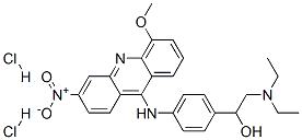 2-diethylamino-1-[4-[(5-methoxy-3-nitro-acridin-9-yl)amino]phenyl]etha nol dihydrochloride