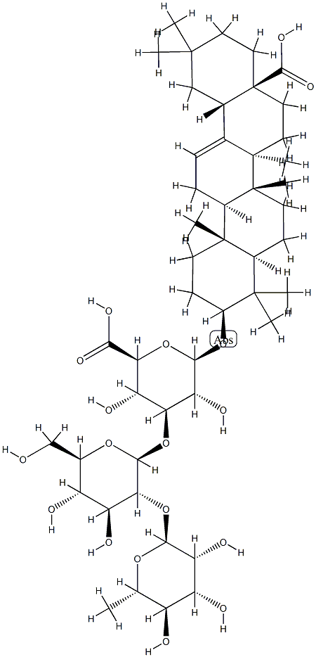 3β-[3-O-[2-O-(6-Deoxy-α-L-mannopyranosyl)-β-D-glucopyranosyl]-β-D-glucopyranuronosyl]oxyolean-12-en-28-oic acid