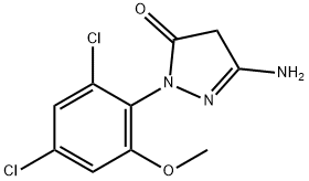 5-amino-2-(2,4-dichloro-6-methoxyphenyl)-2,4-dihydro-3H-pyrazol-3-one