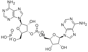 Adenosine, adenylyl-(3'->5')-, mono(hydrogen phosphonate) (ester)