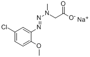 [3-(5-氯-2-甲氧基苯基)-1-甲基-2-三氮烯基]乙酸钠