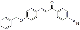 4-[3-(4-phenylmethoxyphenyl)prop-2-enoyl]benzonitrile