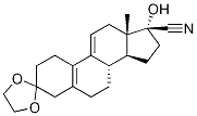 3-双(亚乙二氧基)-17Α-羟基-17Β-腈基-19-去甲孕甾-5(10),9(11)-二烯-3,20–二酮