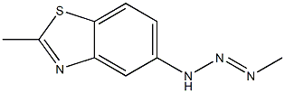 Benzothiazole, 2-methyl-5-(3-methyl-2-triazeno)- (8CI)