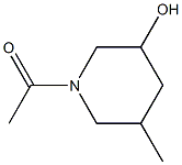 3-Piperidinol, 1-acetyl-5-methyl-, (- (8CI)