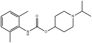 2,6-Dimethylcarbanilic acid 1-isopropyl-4-piperidinyl ester