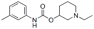 m-Methylcarbanilic acid 1-ethyl-3-piperidinyl ester