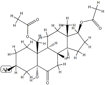 17β,19-Bis(acetyloxy)-3β-fluoro-5-hydroxy-5α-androstan-6-one