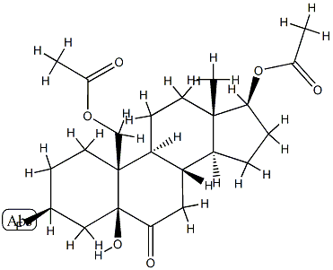 17β,19-Bis(acetyloxy)-3β-fluoro-5-hydroxy-5β-androstan-6-one
