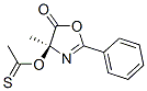 Ethanethioic  acid,  S-(4,5-dihydro-4-methyl-5-oxo-2-phenyl-4-oxazolyl)  ester