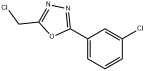 2-(chloromethyl)-5-(3-chlorophenyl)-1,3,4-oxadiazole