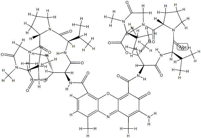 N,N'-[2-Amino-1,9-dimethyl-3-oxo-3H-phenoxazine-4,6-diylbis(carbonyl)]bis[cyclo(L-Thr*-D-Val-L-Pro-N-methyl Gly-N-methyl-L-Val-)]