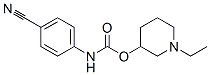 p-Cyanophenylcarbamic acid 1-ethyl-3-piperidinyl ester