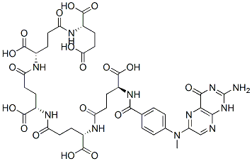 (2S)-2-[[(4S)-4-[[(4S)-4-[[(4S)-4-[[(4S)-4-[[4-[(2-amino-4-oxo-1H-pteridin-6-yl)methylamino]benzoyl]amino]-4-carboxy-butanoyl]amino]-4-carboxy-butanoyl]amino]-4-carboxy-butanoyl]amino]-4-carboxy-butanoyl]amino]pentanedioic acid