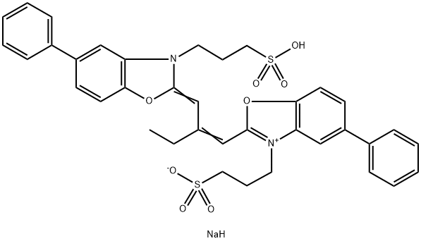 5-苯基-2-[2-[[5-苯基-3-(3-磺酸丙基)-2(3H)-苯并恶唑亚基]甲基]-1-丁烯基]-3-(3-磺酸丙基)苯并恶唑内翁钠盐