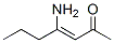 3-Hepten-2-one, 4-amino- (8CI)