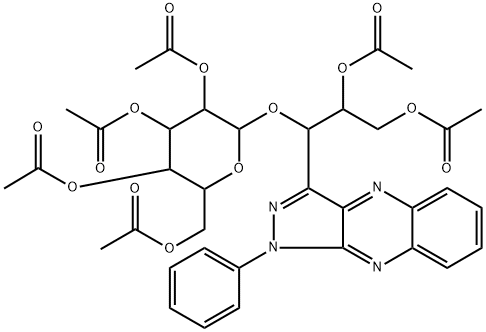 [(1S,2R)-2,3-Bis(acetyloxy)-1-[1-phenyl-1H-pyrazolo[3,4-b]quinoxalin-3-yl]propyl]β-D-glucopyranoside 2,3,4,6-tetraacetate