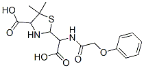 2-[carboxy-[(2-phenoxyacetyl)amino]methyl]-5,5-dimethyl-thiazolidine-4 -carboxylic acid