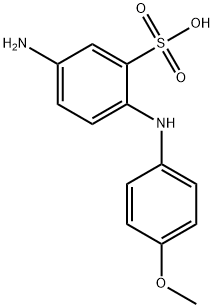 5-amino-2-(p-methoxyanilino)benzenesulphonic acid