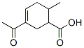 3-Cyclohexene-1-carboxylic acid, 3-acetyl-6-methyl- (8CI)