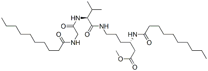 (S)-3-(Decanoylamino)-6-[[N-(N-decanoylglycyl)-L-valyl]amino]hexanoic acid methyl ester