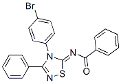 N-[4-(p-Bromophenyl)-3-phenyl-1,2,4-thiadiazol-5(4H)-ylidene]benzamide