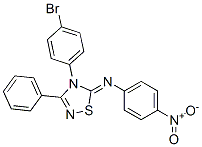 4-(p-Bromophenyl)-5-[(p-nitrophenyl)imino]-3-phenyl-4,5-dihydro-1,2,4-thiadiazole