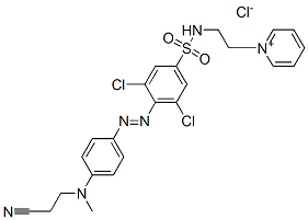 1-[2-[[[3,5-dichloro-4-[[4-[(2-cyanoethyl)methylamino]phenyl]azo]phenyl]sulphonyl]amino]ethyl]pyridinium chloride