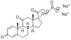Pregna-1,4-diene-3,11,20-trione, 17-hydroxy-21-(phosphonooxy)-, disodium salt