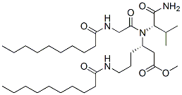 N-[N-(1-Oxodecyl)glycyl]-N-[(S)-1-(2-methoxy-2-oxoethyl)-4-[(1-oxodecyl)amino]butyl]-L-valinamide