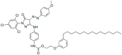 2-(3-PENTADECYLPHENOXY)ETHYL [4-[[4,5-DIHYDRO-4-[(4-METHOXYPHENYL)AZO]-5-OXO-1-(2,4,6-TRICHLOROPHEN