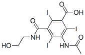 3-acetamido-5-(2-hydroxyethylcarbamoyl)-2,4,6-triiodo-benzoic acid