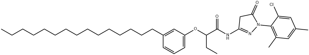 N-(1-(6-CHLORO-2,4-XYLYL)-5-OXO-2-PYRAZOLIN-3-YL)-2-(3-PENTADECYLPHENOXY)BUTYRAMIDE