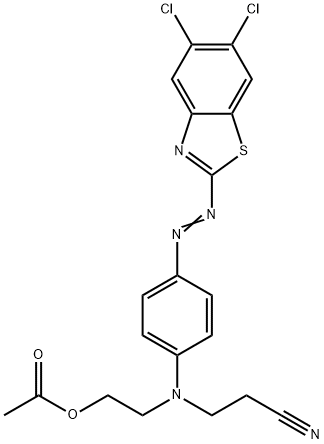 Propanenitrile, 3-[[2-(acetyloxy)ethyl][4- [(5,6-dichloro-2-benzothiazolyl)azo]phenyl]amino ]-