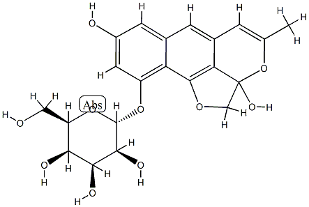 2,2a-Dihydro-2a,8-dihydroxy-4-methylbenzo[g]furo[2,3,4-ij][2]benzopyran-10-yl β-D-glucopyranoside
