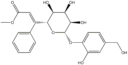 [2-Hydroxy-4-(hydroxymethyl)phenyl]6-O-(3-phenyl-1-oxo-2-propenyl)-β-D-allopyranoside