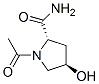 2-Pyrrolidinecarboxamide,1-acetyl-4-hydroxy-,(2S-trans)-(9CI)