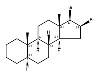 16β,17β-Dibromo-5α-androstane