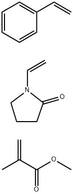 2-甲基-2-丙烯酸甲酯与乙烯基苯和1-乙烯基-2-吡咯烷酮的聚合物