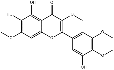 5,6-Dihydroxy-2-(3-hydroxy-4,5-dimethoxyphenyl)-3,7-dimethoxy-4H-1-benzopyran-4-one
