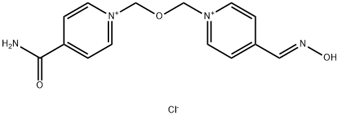 Pyridinium, 4-carbamoyl-4'-formyl-1,1'-(oxydimethylene)di-, dichloride, 4'-oxime
