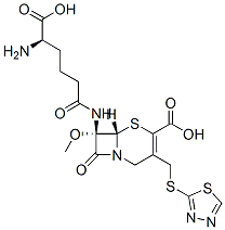 (7S)-7-[[(R)-5-Amino-5-carboxy-1-oxopentyl]amino]-7-methoxy-3-[[(1,3,4-thiadiazol-2-yl)thio]methyl]cepham-3-ene-4-carboxylic acid