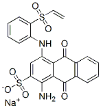 sodium 1-amino-4-[(2-ethenylsulfonylphenyl)amino]-9,10-dioxo-anthracen e-2-sulfonate