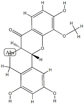 (6aR)-6aα,12aβ-Dihydro-2,4,10-trihydroxy-11-methoxy[2]benzopyrano[4,3-b][1]benzopyran-7(5H)-one