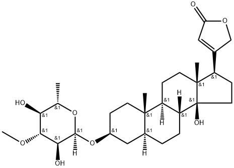 3β-[(3-O-Methyl-6-deoxy-α-L-glucopyranosyl)oxy]-14-hydroxy-5α-card-20(22)-enolide