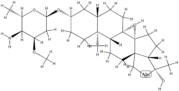 [(20R)-18,20-Epoxy-14β,20-dihydroxy-5α-pregnan-3β-yl]4-amino-3-O-methyl-2,4,6-trideoxy-α-L-arabino-hexopyranoside
