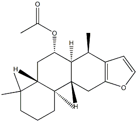 [(4aS)-1,2,3,4,4aβ,5,6,6aα,7,11,11aβ,11b-Dodecahydro-4,4,7β,11bα-tetramethylphenanthro[3,2-b]furan-6α-yl]=acetate